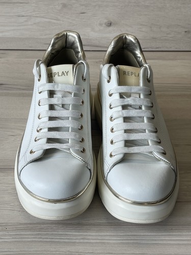 Replay women white leather - white,