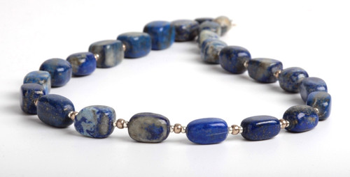 Lapis lazuli graduated nugget - lapis,