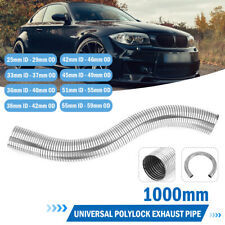 Exhaust Flexible Pipe Polylock Stainless Steel Flexi Tube 1m Universal Any Size