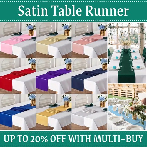 Satin table runners for - table,