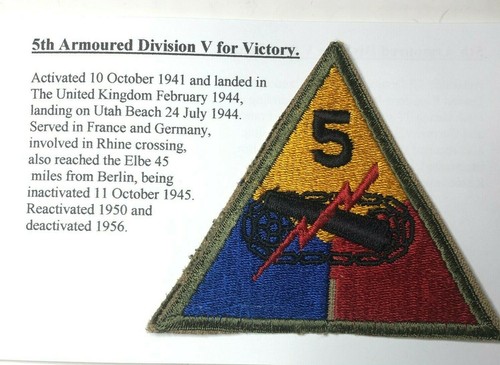 Army 5th armoured division - us,
