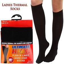 4,8,12 Pairs Ladies Thermal Socks School Winter Warm Knee High Socks 200 Denier