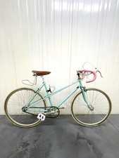 Women’s Custom Built Single Speed Bike Turquoise Vintage Raleigh Mixte Racer