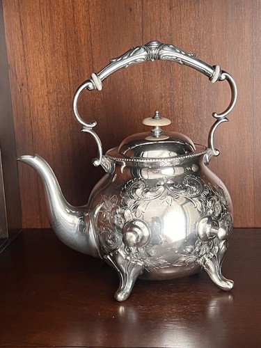 Antique silver plate tea - antique,