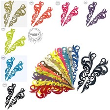 Gorgeous 2x Lace Embroidery Applique Wedding Motif Sew On Dance Costume