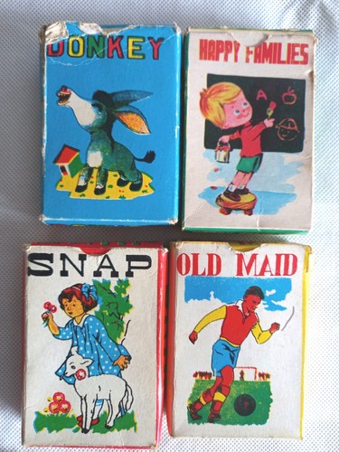 Vintage card games old maid - games,