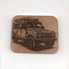Laser Cut 2nds Land Rover Picture Plaque Coasters Gifts
