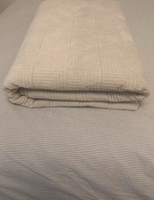 Harrods cream large bed cover bedspread 250 x  260 cm