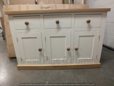 BUCKINGHAM PAINTED 3 DOOR SIDEBOARD - IVORY- BESPOKE COLOURS & SIZES AVAILABLE