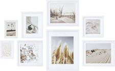 Gallery Wall Frame Set, 8 Pack Picture Frames Collage Wall Decor with Neutral Pa