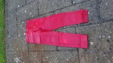 Belstaff Red Leather Classic Motorcycle Trousers NoS New Old Stock Waist 34 L