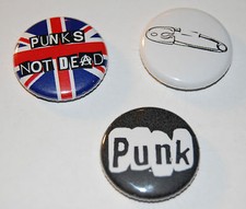Punk Button Badge Set 25mm / 1
