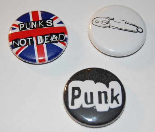 Punk button badge - set, 25mm