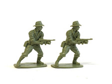 2 x AIRFIX. 1970's WWII AUSTRALIAN INFANTRY PLASTIC SOLDIERS. 1/32 ORIGINALS