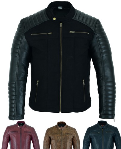 Mens leather casual biker - mens,