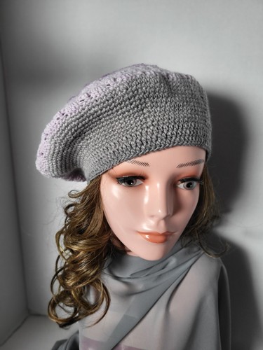 Handmade crochet beret hat - handmade,