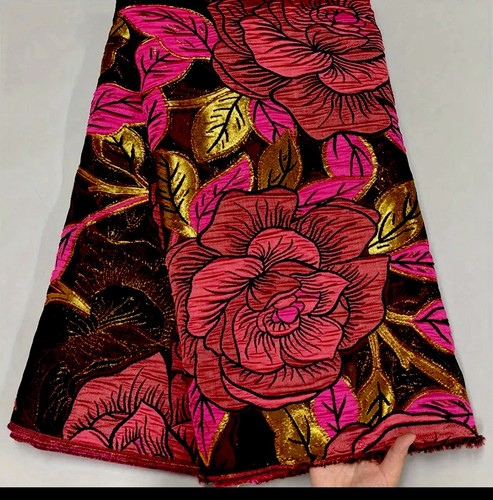 African french satin - african, jacquard