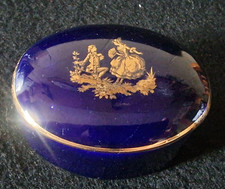 Vintage Limoges Cobalt Blue