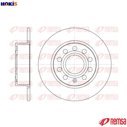 Brake disc 6649 for - 6649.00,