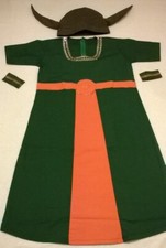 Girls Viking Warrior Saxon Costume/ Outfit for Medieval history time fun 9-11 ys