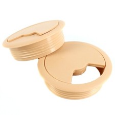 2x BEECH GROMMETS Office Desk