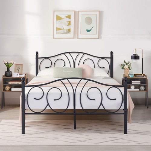 Single double iron bed - single/double,