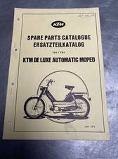 Genuine KTM De Luxe Automatic Moped Spare Parts Catalogue Manual