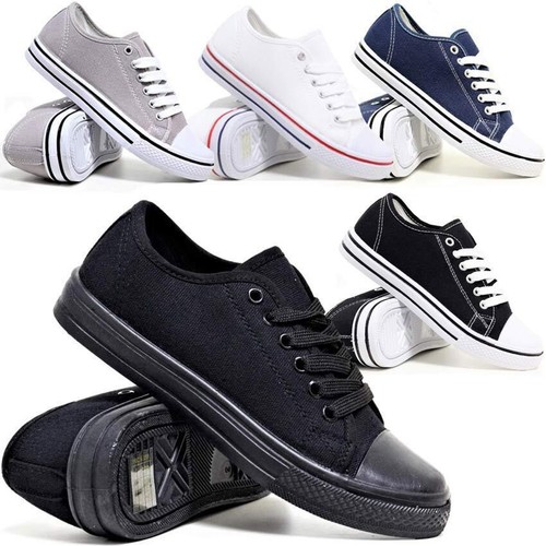 Mens canvas shoes lace - canvas, up