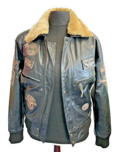 Aviatrix mens black leather - aviatrix,