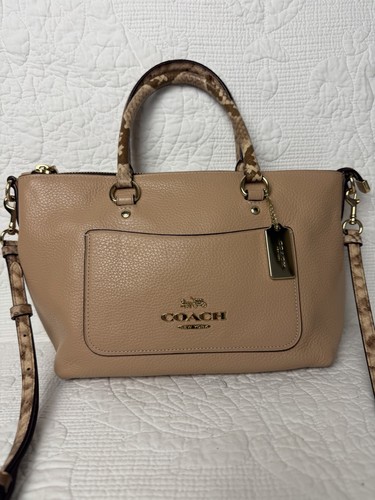 Coach emma brown leather - emma, tote