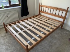 Pine Double Bed With Matress