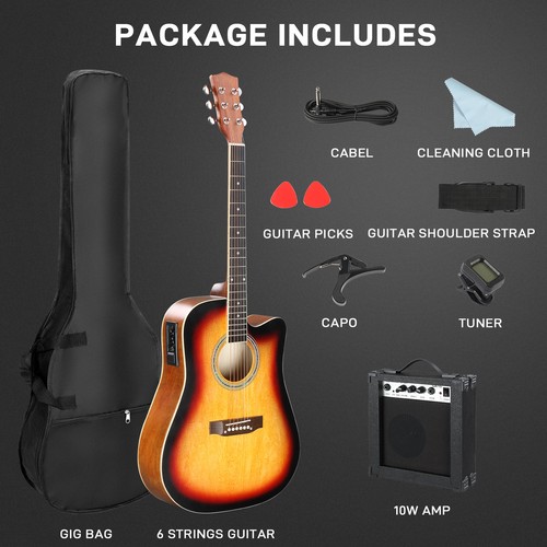 Acoustic folk guitar - 41",