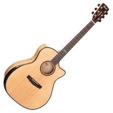 Cort GA-MY Bevel Solid Top Electro-Acoustic Guitar, Natural