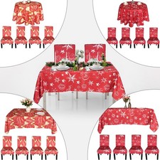 Red Tablecloth & Chair Covers