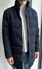 Zara Puffer Coat Navy Blue