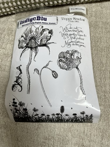 Indigoblu poppy meadow stamp - meadow,
