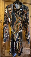 Boohoo Paisley Shirt Dress UK