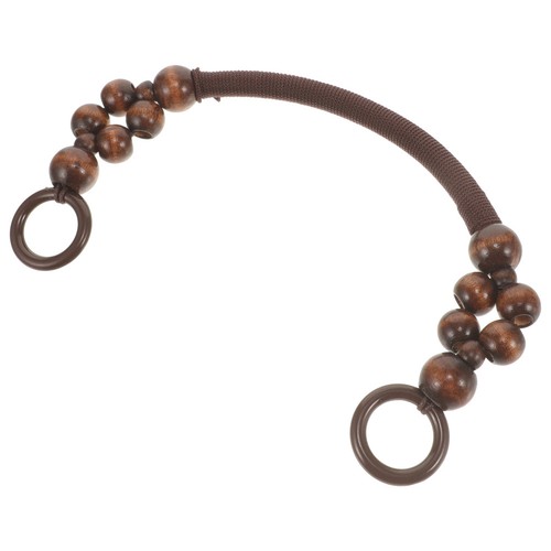 Coffee wooden bead bag - bead, handles