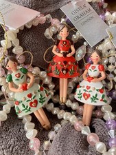3 X Gisela Graham Fairy Hanging Decorations Christmas Tree