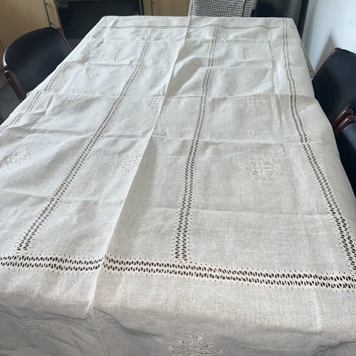 Antique hand embroidery linen - hand,