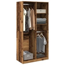 Svvalka Wardrobe Old Wood 100x50x200 cm Engineered Wood