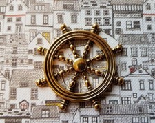 SHIPS WHEEL decoration nautical beach 1:12th scale miniature seaside DH31