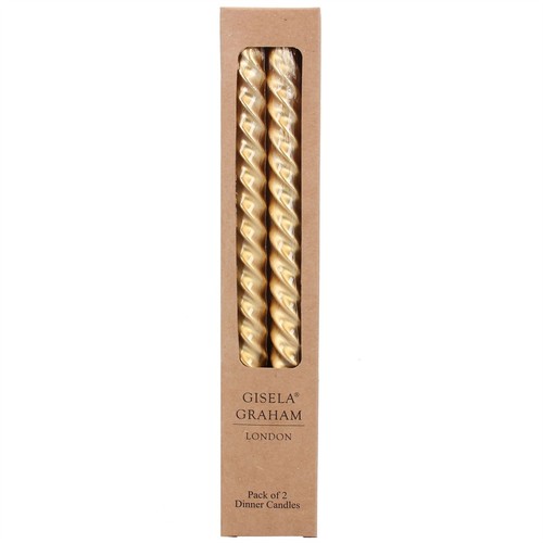Pair metallic gold twist - of,