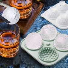 4 Grids Silicone Ice Cube Tray