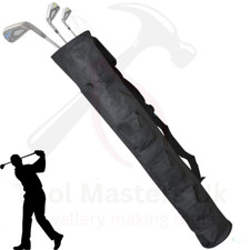 Golf Bag for Clubs and Balls- 5" Deep with Three Pockets, 34" Height Lightweight
