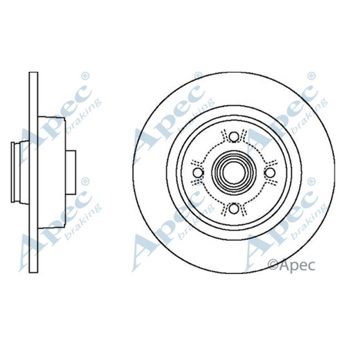 Brake discs solid - discs, for