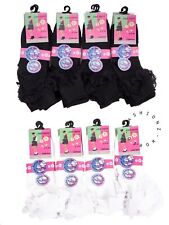 6, 12 Pairs Girls Kids Lace