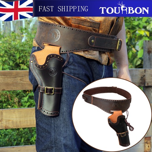 Tourbon leather pistol holster - leather,