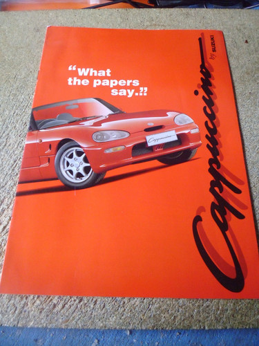 Suzuki cappuccino brochure - cappuccino,