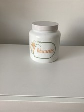 1980s Biscuit Barrel Jar White